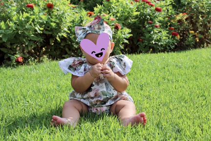 Песочник + бантик + косынка для девочки на лето 74