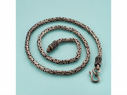 Цепь-колье в серебре 925 пробы