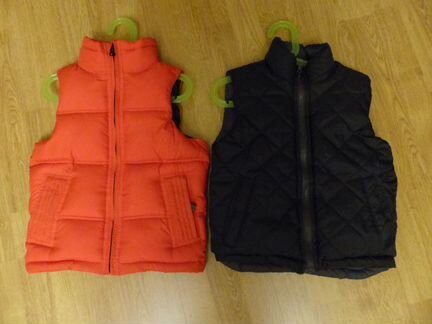 Жилетки теплые GAP и zara р. 110 (4-5 лет)