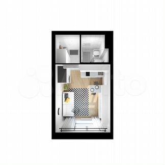 Квартира-студия, 19.6 м², 25/33 эт.