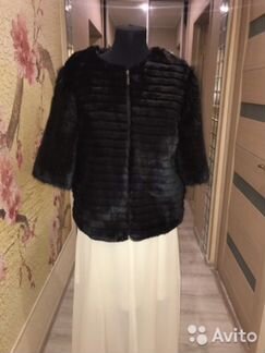 Эксклюзивный вечерний полушубок эко - мех