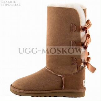 Угги Ugg Bailey Bow Tall II Chestnut Ар-N721
