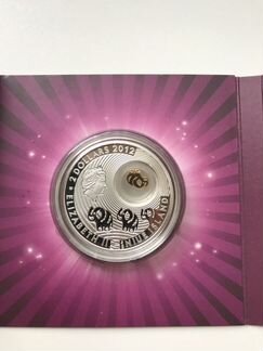 Монета 2 доллара Слон Серебро