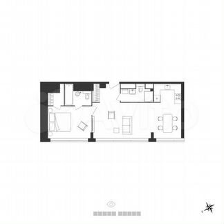 Апартаменты-студия, 62.6 м², 13/26 эт.