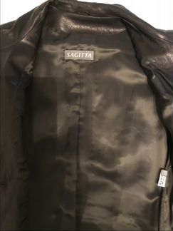 Кожаное пальто новое, 42 размер, Sagita