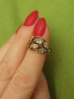 Гарнитур серебряный с камнями