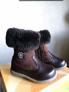 Новые зимние полусапожки кожа
