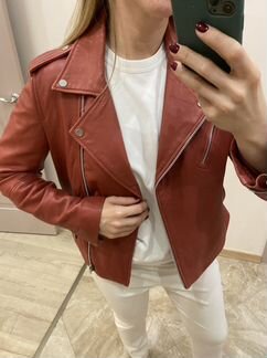 Куртка косуха кожаная Mango