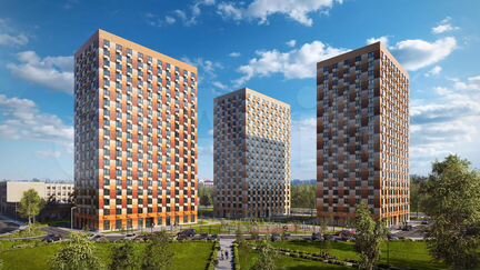 2-к квартира, 49.4 м², 15/19 эт.