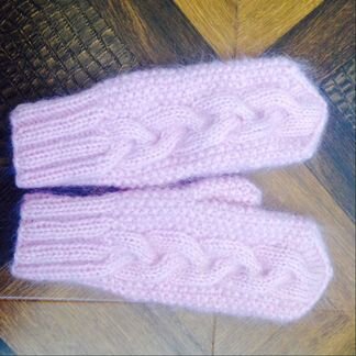 Шапка варежки ручной работы