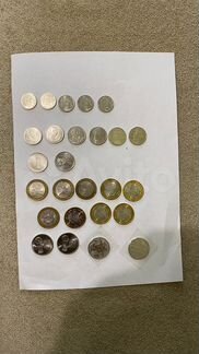 Юбилейные монеты России 1-2-5-25р