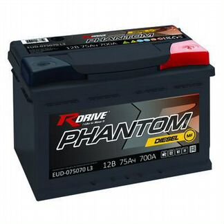 Аккумулятор RDrive phantom 75Ач обратная поляр