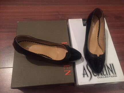 Туфли черные кожаные размера 36-37 Новые