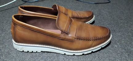 Мокасины темно-бежевого цвета 