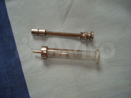 Шприц медицинский 80 мг стекло СССР
