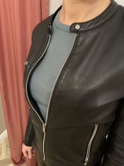 Женская кожаная куртка S mango