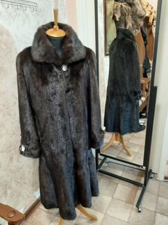 Норковая Шуба 48-50,Грец,цвет Шоколадная, В Идеале