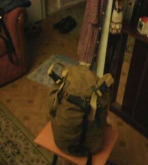 Маленький брезентовый рюкзак-сидор