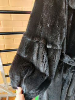 Шуба черная норка