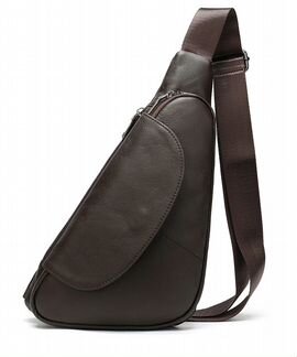 Сумка банан через плечо из натуральной кожи LB26