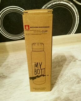 Новый Термос MY bottle (черный) в коробочке