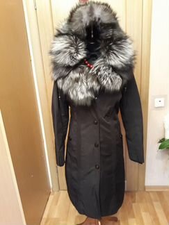 Пальто зимнее с чернобуркой 46