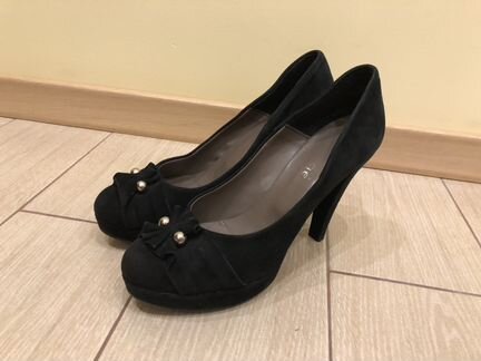 Замшевые туфли из Италии 38р-р