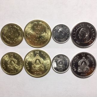 Монеты Гондураса (4 монеты)