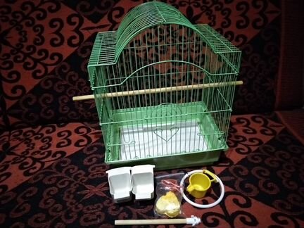 Клетка для птиц Kredo со всеми аксеесуарами