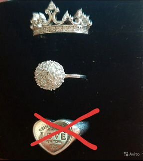 Серебряные кольца, браслет, кулоны
