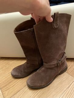 Сапоги zara замша 36 р