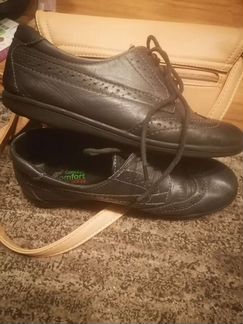 Туфли кожаные синие