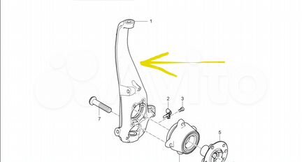 Поворотный кулак VW Touareg / Porsche Cayenne