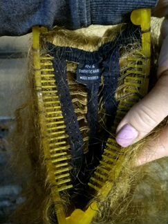 Парик-хвост на заколке