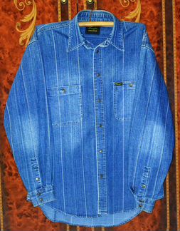Джинсовая рубашка wrangler 48-50р