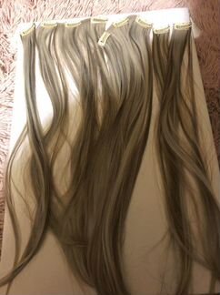 Волосы на заколках искусственные