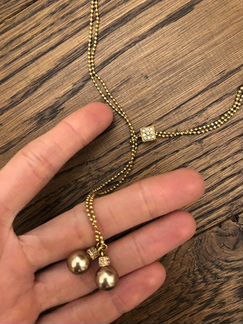 Swarovski украшение на шею с жемчугом