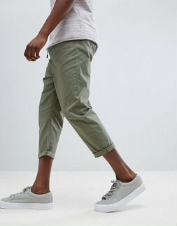 Укороченные зеленые брюки-чинос Another Influence