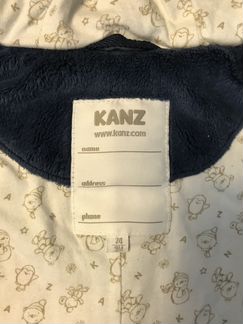 Демисезонный флисовый комбинезон kanz с капюшоном