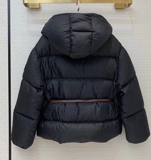 Пуховик LV с жаккардовым узором Monogram