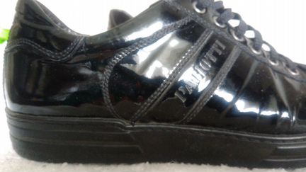 Кеды-ботинки лакированные