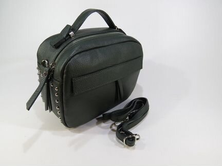 Кожаная сумка (зелёная)