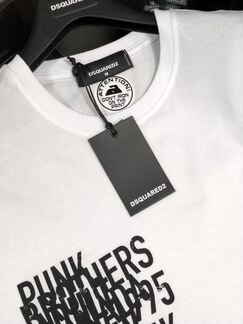 Dsquared2 футболка с диагональной молнией белый