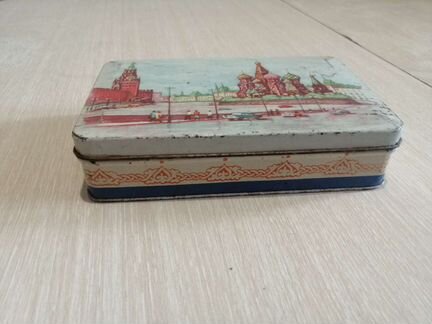 Коробка из под карамели железная