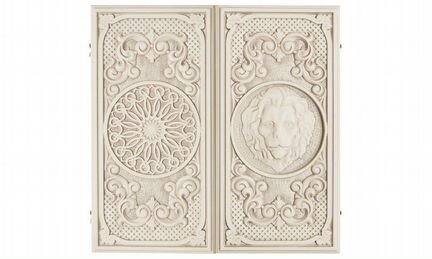 Нарды резные Лев Патина