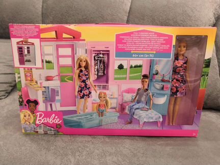 Кукольный домик для Барби Barbie с мебелью FXG55