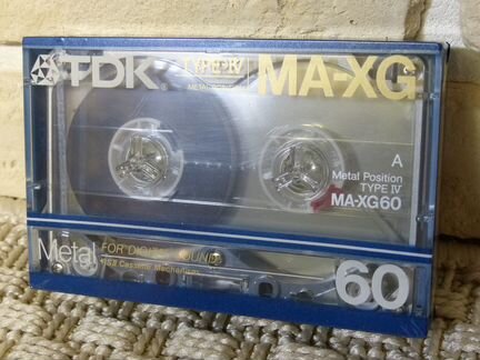 TDK MA-XG60 izxl кассеты в блоках запеч NOS NIB