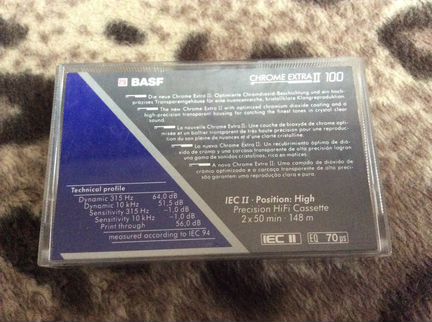 Аудиокассета basf chrome extra ll - 100