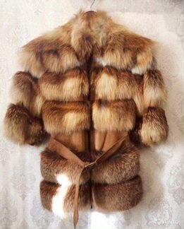 Жилет/шуба из меха лисы XS