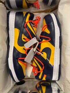 Nike Dunk Low Off-White University Gold, 6,5 US
